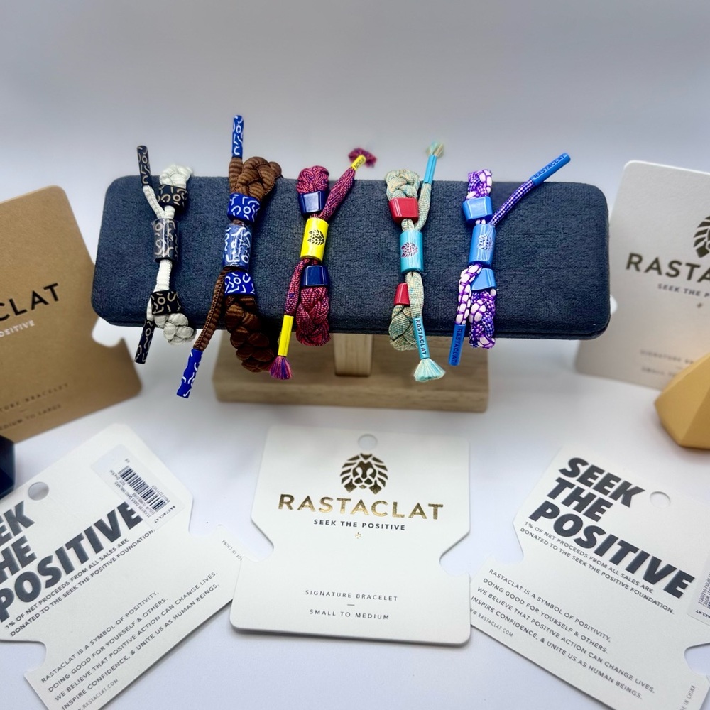 Rastaclat Original Hand Braided Oasis Sand Adjustable Bracelet. NWT!! - Picture 3 of 4